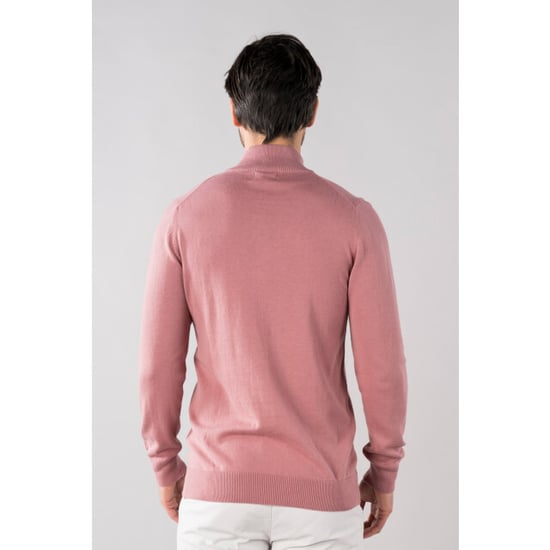 Presly & Sun Sweater Jersey de punto con cremallera Lewis Rosa - Image 2