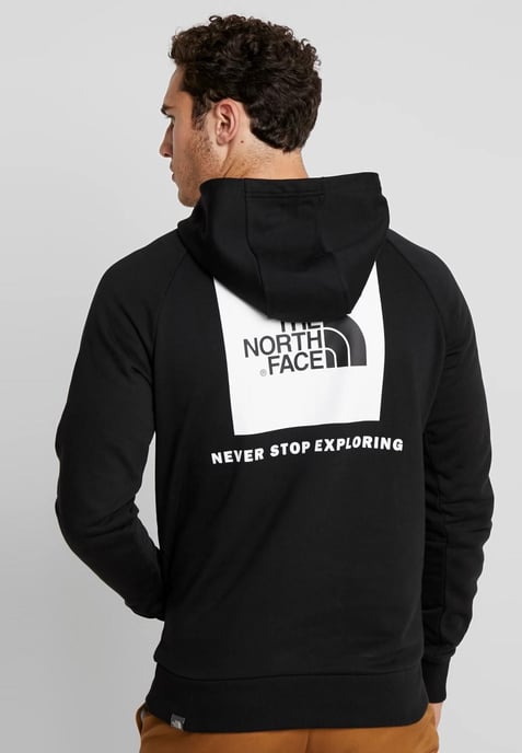 Sudadera con capucha The North Face Mens Reglan Red Box en negro - Image 2
