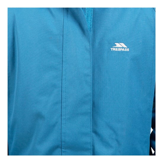 Trespass Childrens Girls Fame Waterproof Parka Jacket (Cosmic Blue) - Image 3