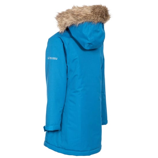 Trespass Childrens Girls Fame Waterproof Parka Jacket (Cosmic Blue) - Image 4