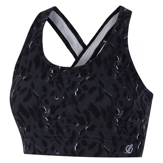 Dare 2B Womens/Ladies Swift II Animal Print Sports Bra (Black) - Image 3