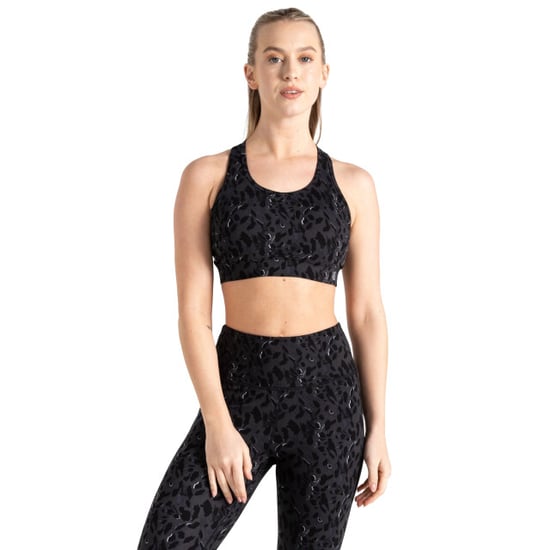 Dare 2B Womens/Ladies Swift II Animal Print Sports Bra (Black) - Image 5