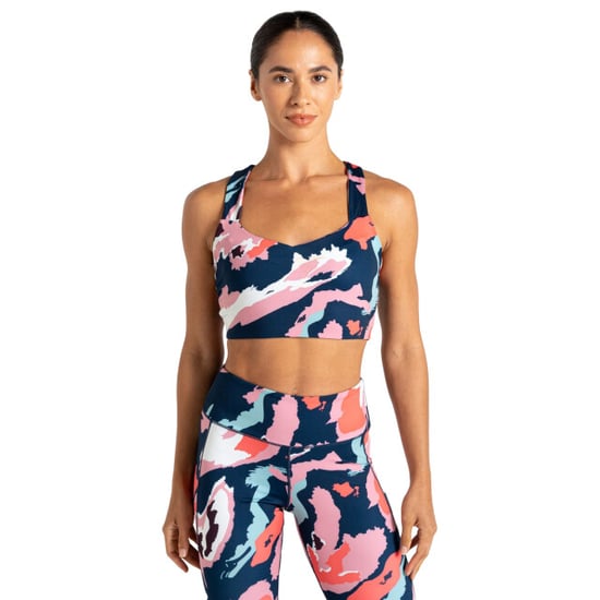 Dare 2B Womens/Ladies Marble Swirl Sports Bra (Light Pink/White/Navy) - Image 4