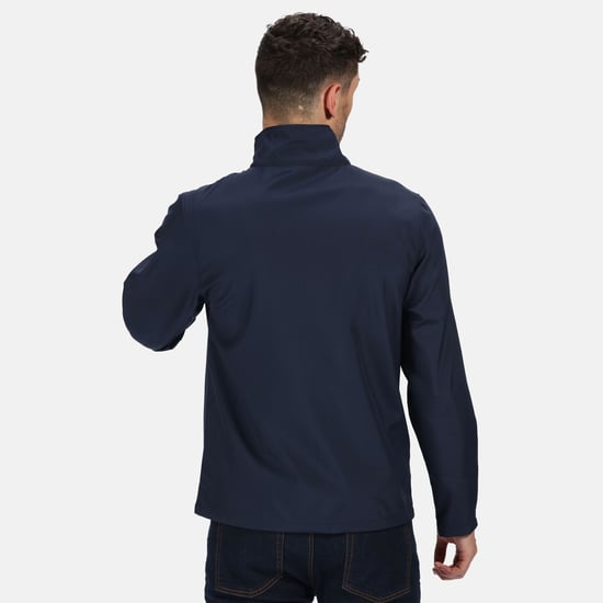 Regatta Classic Mens Water Repellent Softshell Jacket (Navy) - Image 3