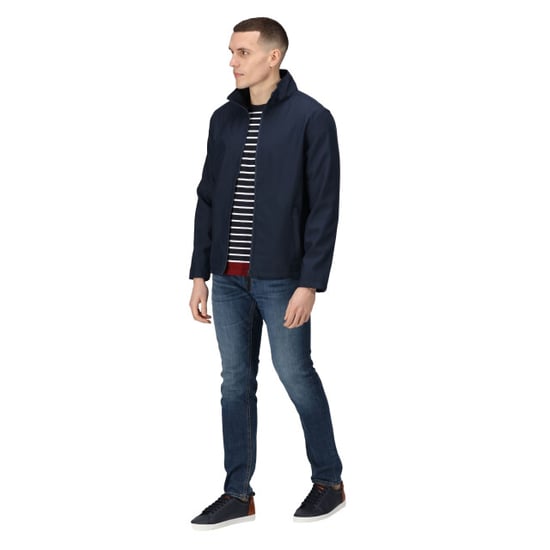 Regatta Classic Mens Water Repellent Softshell Jacket (Navy) - Image 4