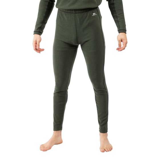 Trespass Mens Kirk Base Layer Bottoms (Ivy/Black) - Image 1