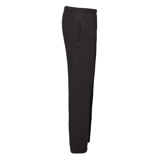 Fruit of the Loom Unisex Adult Lightweight Open Hem Jogging Bottoms (Black) - Image 3