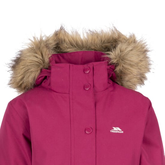 Trespass Girls Astound TP50 Waterproof Jacket (Berry) - Image 3