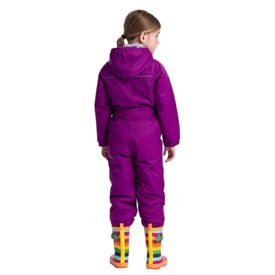 Trespass Kids Unisex Dripdrop Padded Waterproof Rain Suit (Purple Orchid) - Image 3