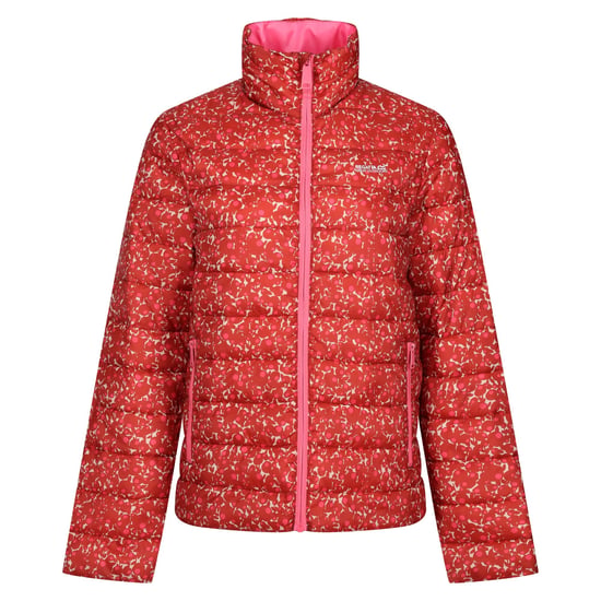 Regatta Womens/Ladies Orla Kiely Berry Bubble Baffled Padded Jacket (Red) - Image 1