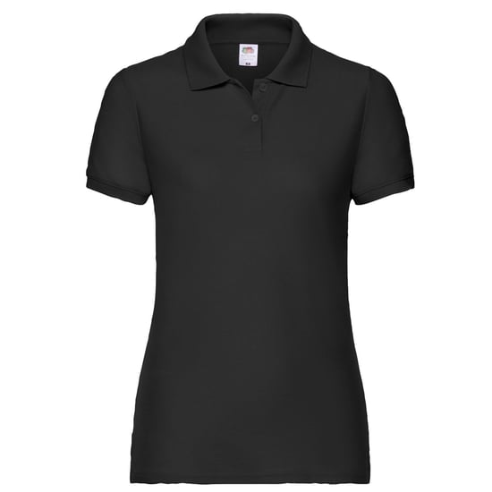 Fruit of the Loom Womens/Ladies Polo Shirt (Black) - Image 1