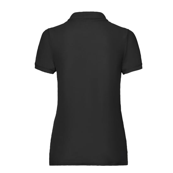 Fruit of the Loom Womens/Ladies Polo Shirt (Black) - Image 2