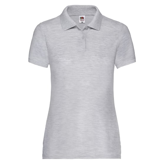 Fruit of the Loom Womens/Ladies Polo Shirt (Heather Grey) - Image 1