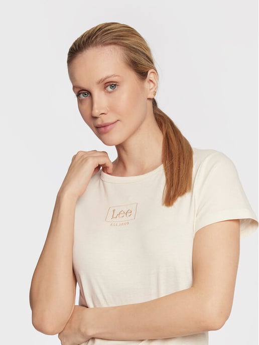 GB - Lee - T-shirt ECRU - Image 4