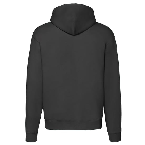 Fruit of the Loom Unisex Adult Premium Hooded Jacket (Black) - Image 2