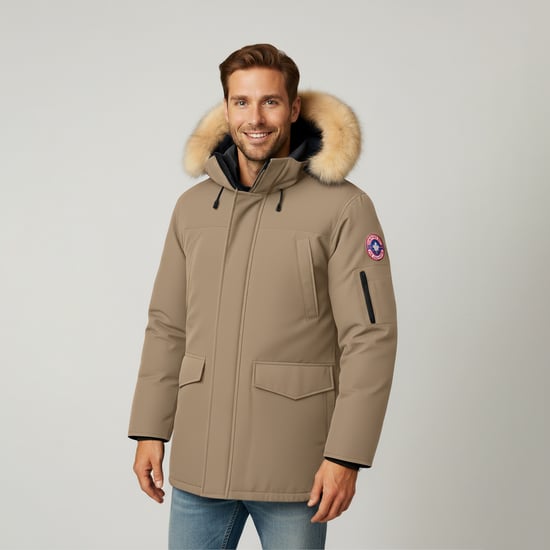 Subprime Chaqueta invierno Parka Tommy Beige - Image 5