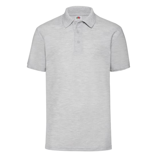 Fruit of the Loom Mens 65/35 Pique Polo Shirt (Heather Grey) - Image 1