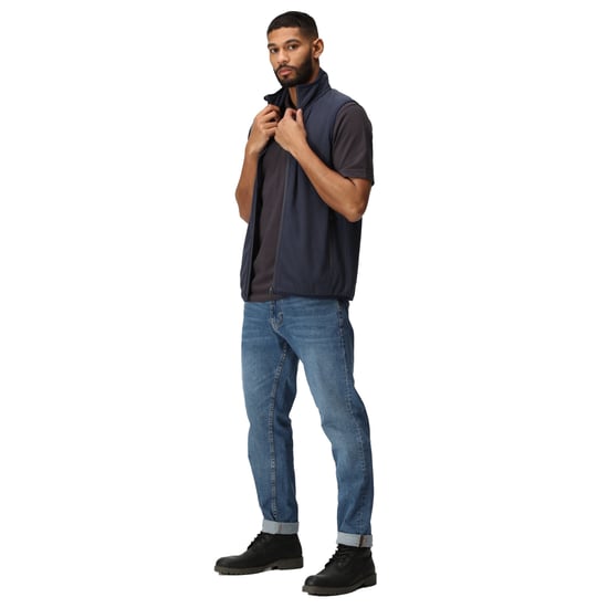Regatta Mens Navigate Fleece Gilet (Navy/Seal Grey) - Image 5