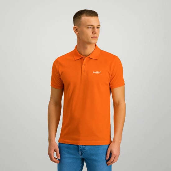 Ballin Est. 2013 Polo SS Basic Polo Naranja - Image 3