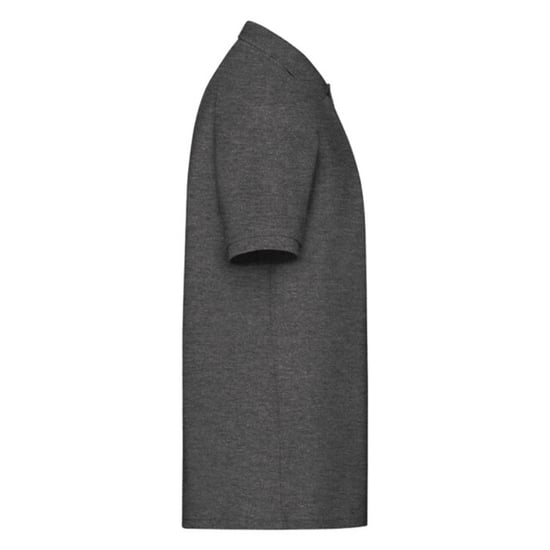 Fruit of the Loom Mens 65/35 Pique Polo Shirt (Dark Heather Grey) - Image 3