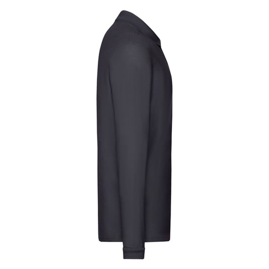 Fruit of the Loom Mens Premium Long-Sleeved Polo Shirt (Deep Navy) - Image 3