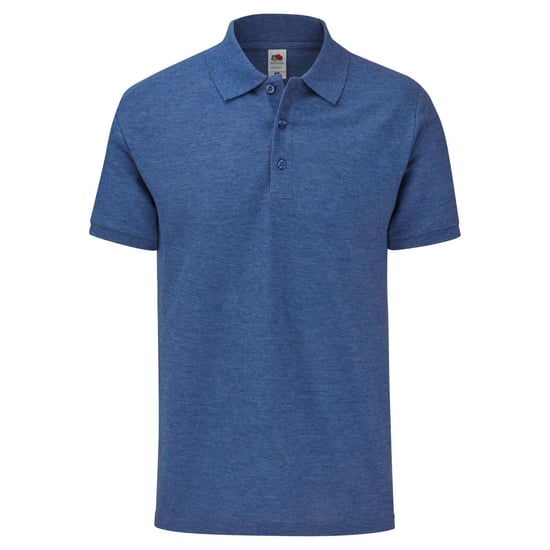 Fruit of the Loom Mens Tailored Polo Shirt (Royal Blue Heather) - Image 1