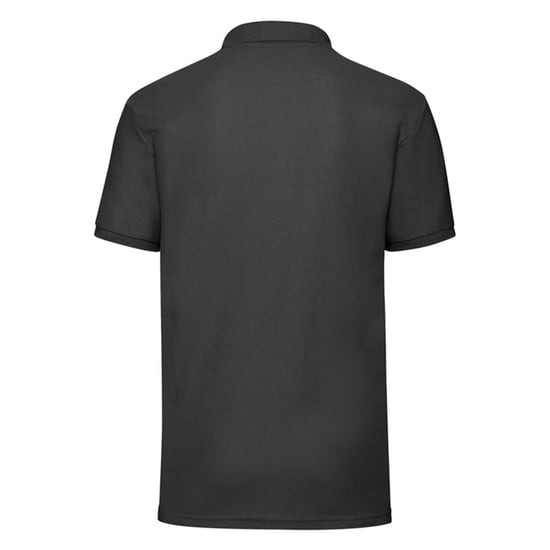 Fruit of the Loom Mens 65/35 Pique Polo Shirt (Black) - Image 2