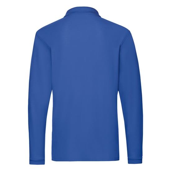 Fruit of the Loom Mens Premium Long-Sleeved Polo Shirt (Royal Blue) - Image 2