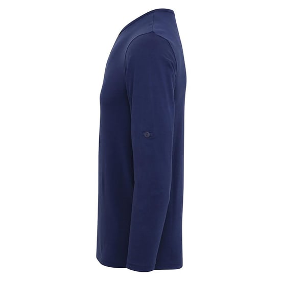 Premier Mens Long John Rolled Sleeves T-Shirt (Indigo) - Image 3