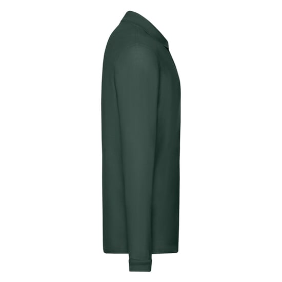Fruit of the Loom Mens Premium Long-Sleeved Polo Shirt (Forest Green) - Image 3