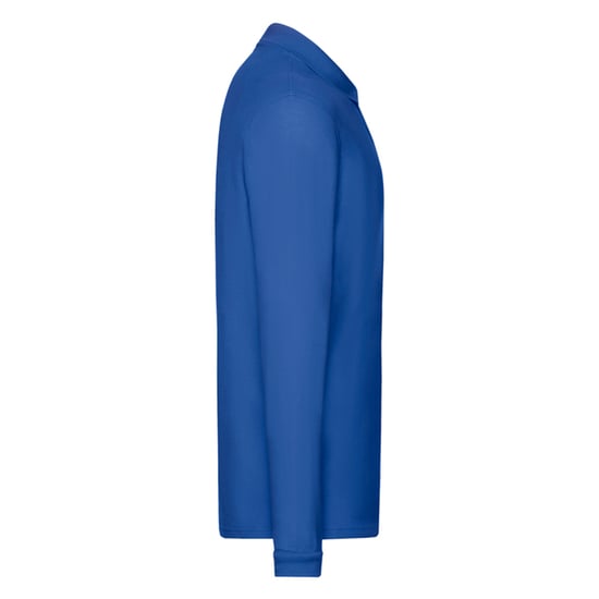 Fruit of the Loom Mens Premium Long-Sleeved Polo Shirt (Royal Blue) - Image 3