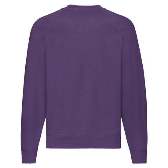 Fruit of the Loom Unisex Adult Classic Raglan Sweatshirt (Purple) - Image 2