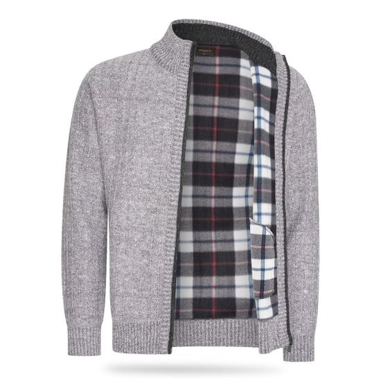 Cappuccino Italia Jersey Chaqueta Bounded Gris Gris - Image 3