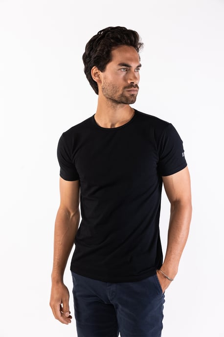 Presly & Sun Tee SS James O-Neck Negro - Image 2