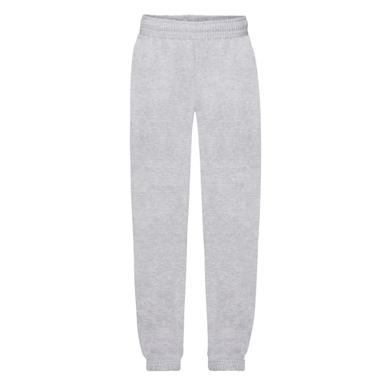 Fruit of the Loom Childrens/Kids Classic Heather Elasticated Cuff Jogging Bottoms (Heather Grey) - Image 1