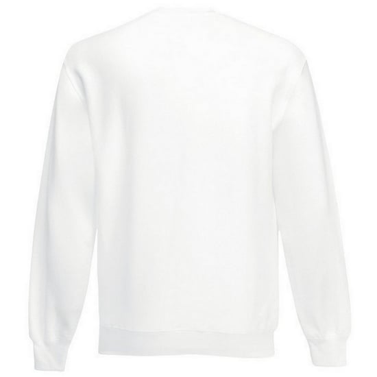 Fruit of the Loom Unisex Adult Classic Plain Set-in Sweatshirt (White) - Image 2