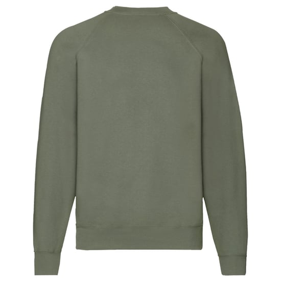 Fruit of the Loom Unisex Adult Classic Raglan Sweatshirt (Classic Olive) - Image 2
