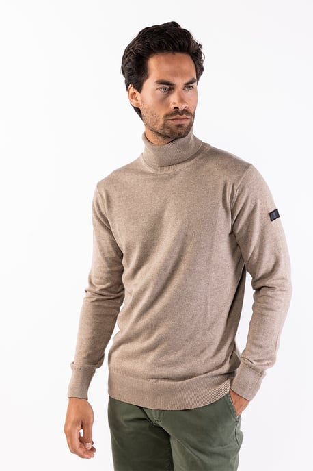 Presly & Sun Jersey Keith Turtle Neck Pullover Beige - Image 2