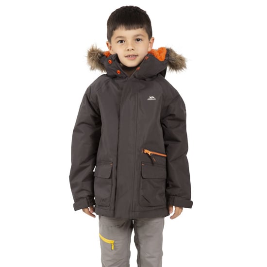 Trespass Childrens/Kids Upbeat Parka (Dark Grey) - Image 3