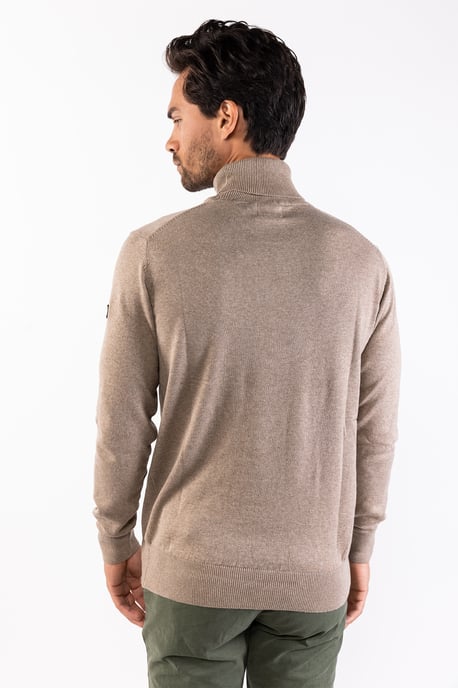 Presly & Sun Jersey Keith Turtle Neck Pullover Beige - Image 3