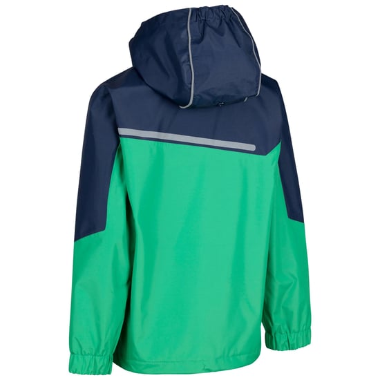 Trespass Boys Submerged Waterproof Jacket (Clover/Navy) - Image 2