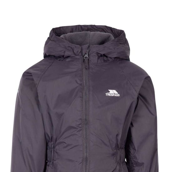 Trespass Childrens/Kids Button Rain Suit (Dark Grey) - Image 4
