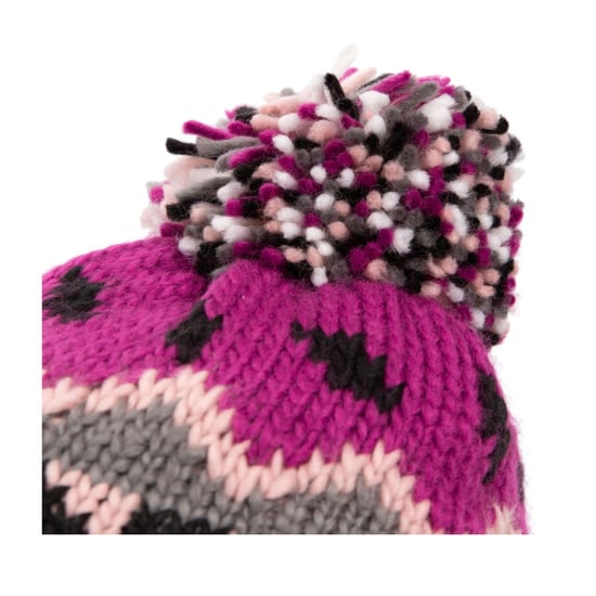 Trespass Childrens/Kids Twiglet Chunky Knit Fleece Lined Hat (Purple Orchid) - Image 3