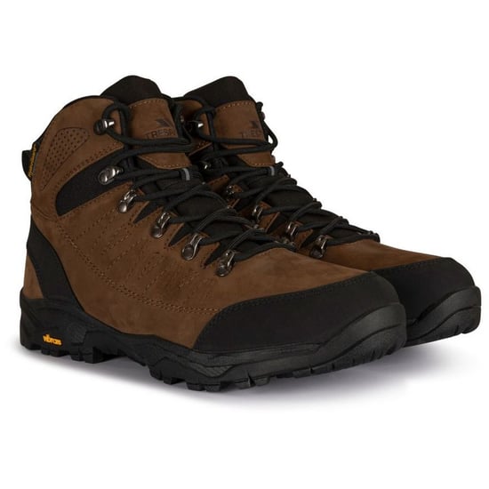 Trespass Mens Corrie Leather Hiking Boots (Light Brown) - Image 6