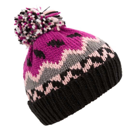 Trespass Childrens/Kids Twiglet Chunky Knit Fleece Lined Hat (Purple Orchid) - Image 4