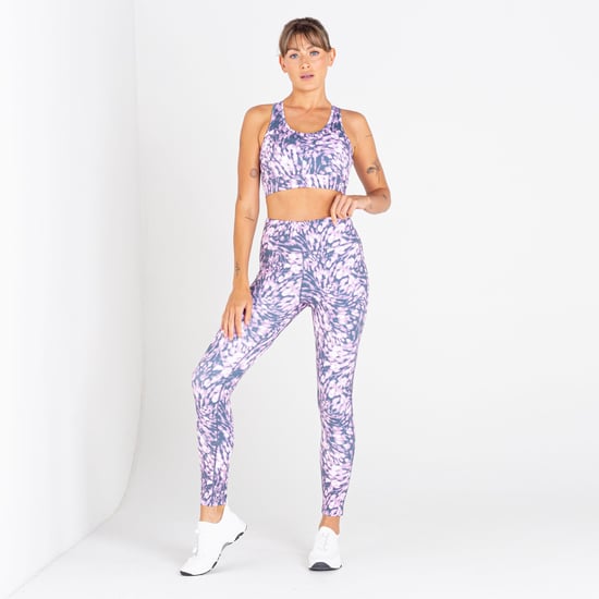 Dare 2B Womens/Ladies Mantra Printed Recycled Sports Bra (Dusty lavender) - Image 3