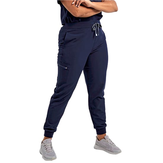 Premier Womens/Ladies Energized Onna-Stretch Jogging Bottoms (Action Navy) - Image 2