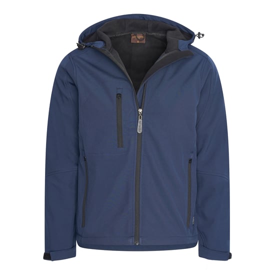 Cappuccino Italia Outdoor Chaqueta Softshell Capucha Chaqueta Azul Marino - Image 1