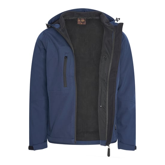Cappuccino Italia Outdoor Chaqueta Softshell Capucha Chaqueta Azul Marino - Image 2