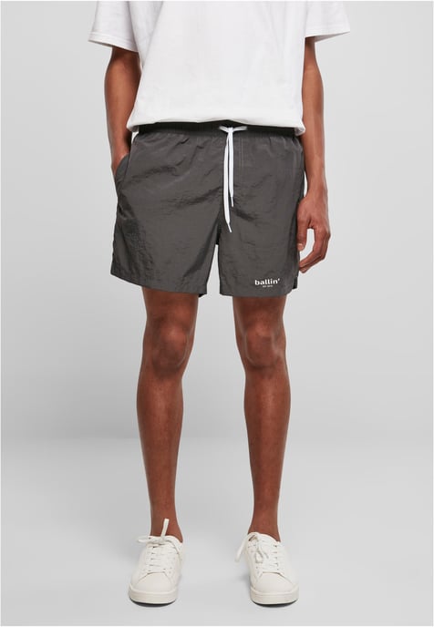 Ballin Est. 2013 Pantalones de baño Logotipo pequeño Pantalones de baño gris - Image 3